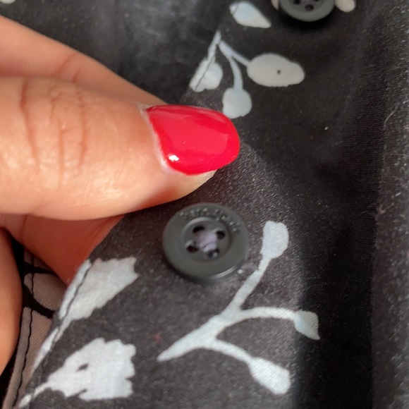 Kate spade cotton floral cluster flounce top XXS - Picture 5 of 5